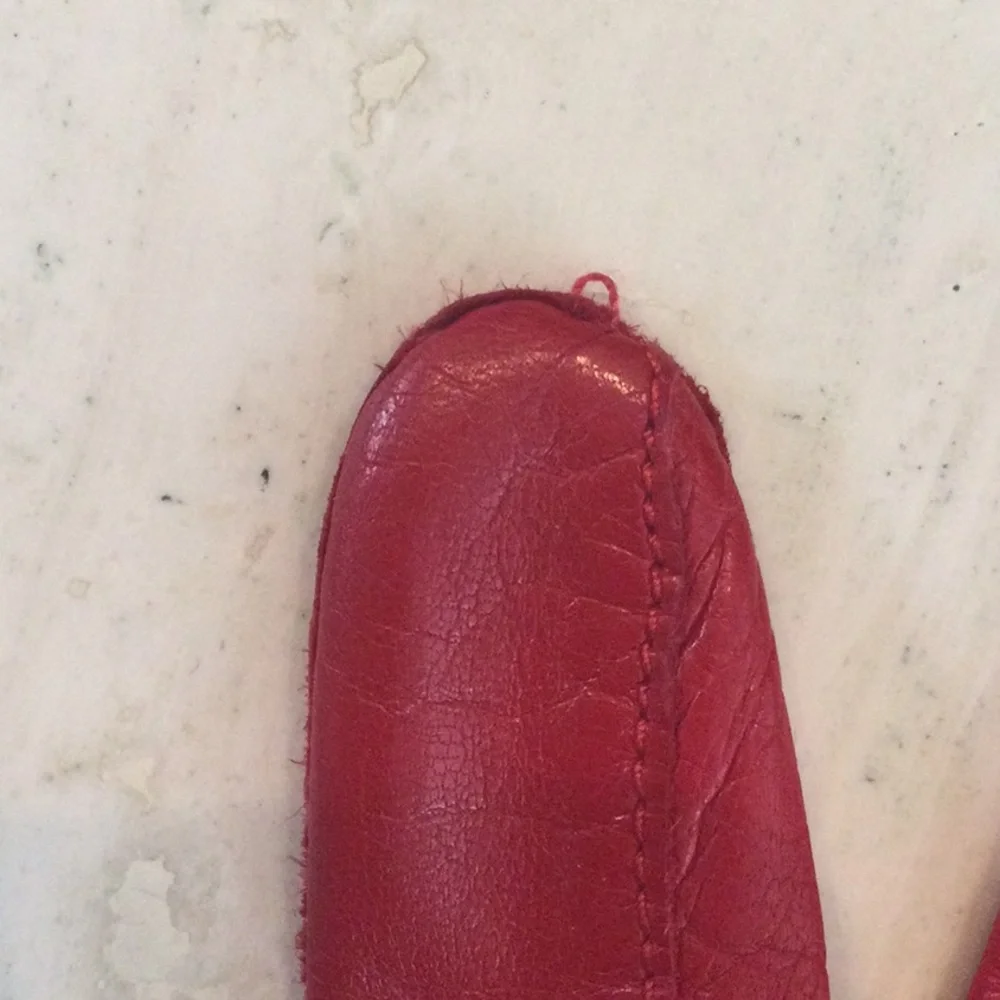 Vintage Coach Red Leather Gloves Silk Lining Women Size 8 Velvet Trim Rhinestone